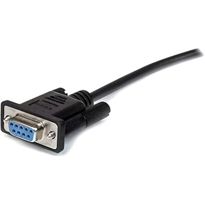 StarTech.com BLACK DB9 SERIAL CABLE M/F 3m Black Straight Through DB9, MXT1003MBK