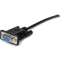 StarTech.com BLACK DB9 SERIAL CABLE M/F 3m Black Straight Through DB9, MXT1003MBK - thumbnail