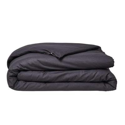 Vandaag essentiële duytte cover - 240 x 260 cm - 2 personen - 100% une katoen - houtskool