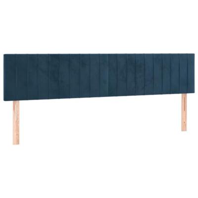 Bedframe zonder matras 120x190 cm fluweel donkerblauw