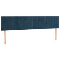 Bedframe zonder matras 120x190 cm fluweel donkerblauw - thumbnail