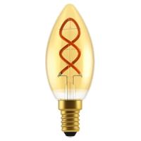 Deco E14 C35 LED lichtbron spiraal goud - thumbnail