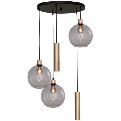 Masterlight Vide hanglampLazise 3x Ø 25cm en 2x GU10 goud - 2642-05-02-50-525RG2