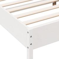 Bedframe massief grenenhout wit 140x200 cm - thumbnail