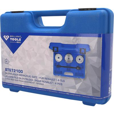 Brilliant Tools BT672100 Silentlager-gereedschapsset, voor Renault, 4-delig Brilliant Tools BT672100 Silentlager-gereedschapsset, voor Renault, 4-delig
