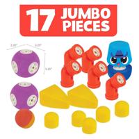 Blockaroo magnetische foam blokken dieren, 17dlg. - thumbnail