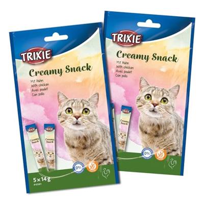 Trixie Creamy Snacks Kip kattensnacks 5 x 14 gram