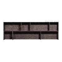 WOOOD Opzetkast 'New Gravure' t.b.v. Dressoir 'New Gravure', Essen, kleur Espresso - thumbnail