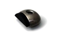 Deurstopper V m.zijbuffer 55x18mm RVS - thumbnail