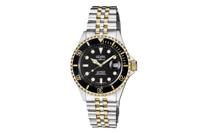 Gevril Men's Wall Street Black Dial Two Tone IP Gold Stainless Steel Bracelet Watch 4855B Heren Horloge - thumbnail