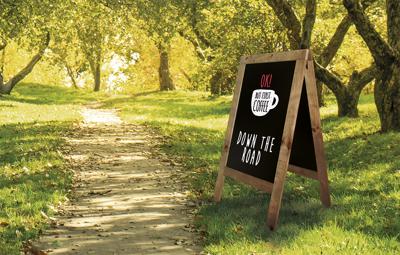 Stoepbord Securit 720x1310x40mm steigerhout