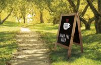 Stoepbord Securit 720x1310x40mm steigerhout - thumbnail