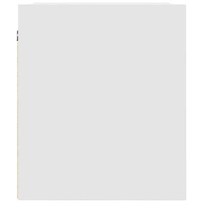 Nachtkastje wandmontage 38x34x40 cm wit