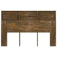 Hoofdbordkast 160x19x103,5 cm gerookt eikenkleurig - thumbnail