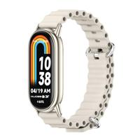 By Qubix - Ocean siliconen bandje - Beige - Compatible met Xiaomi Smart Band 8 & 9 - Compatible Xiaomi bandje - thumbnail