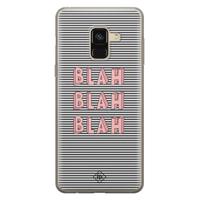 Samsung Galaxy A8 (2018) siliconen telefoonhoesje - Blah blah blah - thumbnail