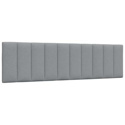 Bedframe zonder matras "Hanko" stof lichtgrijs 180x200 cm