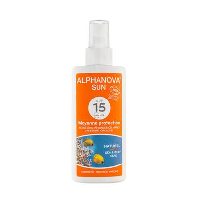 Alphanova Sun Sun bio spray SPF15 vegan 125 Milliliter