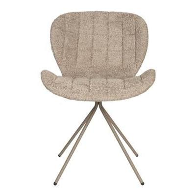 Zuiver Eetkamerstoel 'OMG' Chenille, kleur Beige Zuiver Eetkamerstoel 'OMG' Chenille, kleur Beige