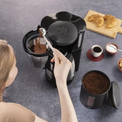Xavax koffieblik voor 1,3 kg bonen of 1,5 kg poeder luchtdicht aromadicht zw