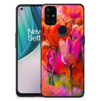 Kleurrijke Telefoonhoesje OnePlus Nord N10 5G Tulips - thumbnail