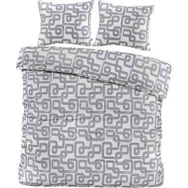 Dekbedovertrek Malaga - grijs - 200x220 cm
