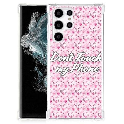 Samsung Galaxy S22 Ultra Anti Shock Case Flowers Pink DTMP Samsung Galaxy S22 Ultra Anti Shock Case Flowers Pink DTMP