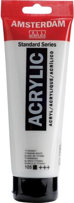 Royal Talens Amsterdam Acrylverf 120 ml - Titaanwit 105