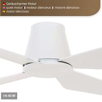 Lucci AIR Aria CTC Plafondventilator 47 W (Ø x h) 122 cm x 20 cm Wit Met afstandsbediening - thumbnail