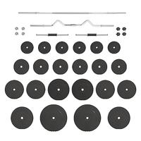 Halterset met gewichten 120 kg - thumbnail