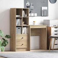 Bureau met lade 2 pcs Sonoma Eiken - thumbnail