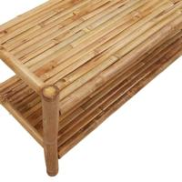 Kledingrek met schappen 103x40x183 cm bamboe - thumbnail