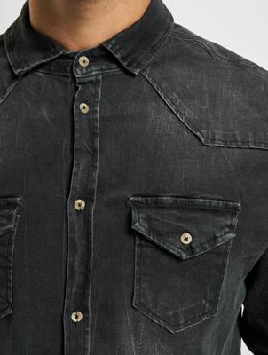 Brandit / overhemd Riley Denim in zwart