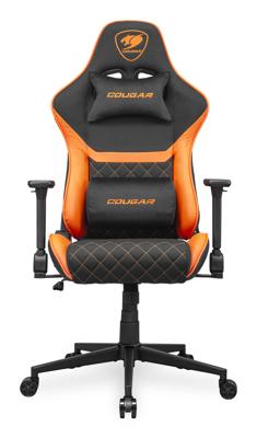 COUGAR Gaming Armor One V2 F Universele gamestoel Gestoffeerde gevoerde zitting Zwart, Oranje COUGAR Gaming Armor One V2 F Universele gamestoel Gestoffeerde gevoerde zitting Zwart, Oranje