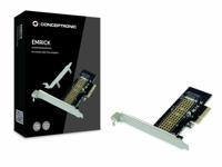 Conceptronic emrick05b m.2 nvme ssd adapter, pcie 3.0, m.2, passive, china, 32 gbit/s - thumbnail