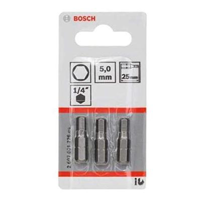 Bosch Accessories Inbus-bit 5 mm Extra hard C 6.3 3 stuk(s) - thumbnail