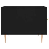 Salontafels 2 st 50x50x40 cm bewerkt hout zwart - thumbnail