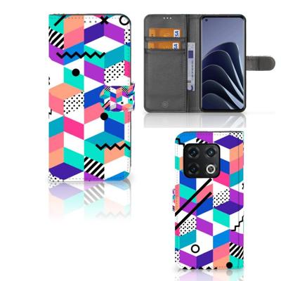 OnePlus 10 Pro | Book Case | Blokken Kleurrijk