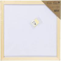 Creativ Company Canvas paneel met lijst, afm 30x30 cm, 280 gr, wit, 1 stuk - thumbnail