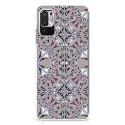 Xiaomi Redmi Note 10/10T 5G | Poco M3 Pro | TPU | Siliconen hoesje | Flower Tiles Xiaomi Redmi Note 10/10T 5G | Poco M3 Pro | TPU | Siliconen hoesje | Flower Tiles