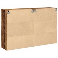 Wandkast 2 pcs Oud hout 69.5 x 34 x 90 cm Bewerkt hout - thumbnail
