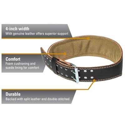 Harbinger 4 Inch Padded Lederen Gewichthefriem Harbinger 4 Inch Padded Lederen Gewichthefriem