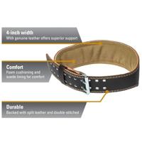 Harbinger 4 Inch Padded Lederen Gewichthefriem - thumbnail