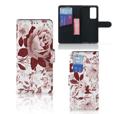 Hoesje Huawei P40 Pro Watercolor Flowers Hoesje Huawei P40 Pro Watercolor Flowers