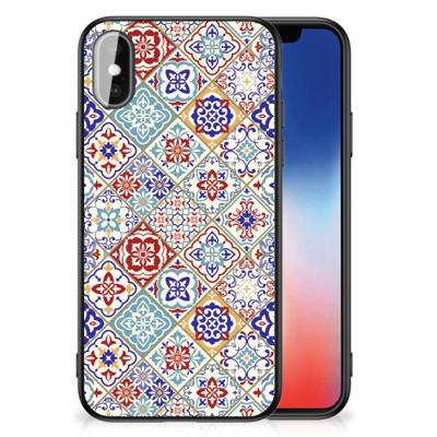 iPhone X | Xs Marmeren Print Telefoonhoesje Tiles Color