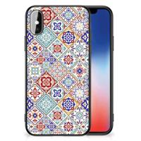 iPhone X | Xs Marmeren Print Telefoonhoesje Tiles Color - thumbnail
