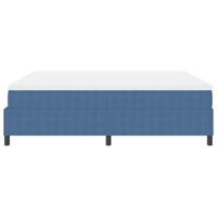 Boxspringbed Blauw en Wit 180 x 200 cm Katoen Stof - thumbnail