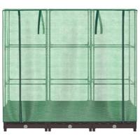 Plantenbak verhoogd met kashoes 120x40x123 cm rattanlook - thumbnail