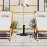 Parasolvoet voor stokken van Ø32/38/48 mm 17 kg vierkant - thumbnail