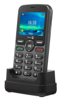 Doro - 5860 – telefoon 4G, ontgrendeld, voor senioren – digitale sprechtknoppen – camera – ondersteuningsknop – incl. oplader – zwart - thumbnail